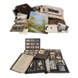 A quantity of ephemera to include photograph albums and a book of poems.