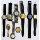 A group of ladies and gentleman's wrist watches.