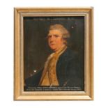 Early 19th century style - Portrait of Captain M J Liddon, RN - oil on canvas, framed, 53 by