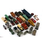 A quantity of Dinky diecast vehicles to include an Observation Coach, Lagonda, a Bedford van and a