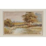 T W Newton (early 20th century school) - River Landscape Scene - signed & dated 1900 lower right,