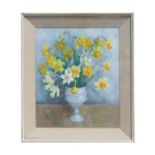 Early 20th century Irish school - Still Life of Daffodils in a Vase - indistinctly signed lower