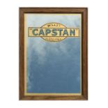 A Will's Navy Cut Capstan Cigarettes advertising mirror, overall 29 by 39cms (11.5 by 15.25ins).