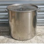 A large steel lobster cooking pot and cover, 52cms (20.5ins) diameter.Condition Report48.5cms deep