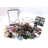 A large quantity of costume jewellery