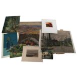 A quantity of assorted Victorian and later watercolour paintings to include landscapes, still