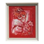 Lucien Desmedt (1919-1993) - A Happy Clown - oil on canvas, signed lower right, Lucien Desmedt label