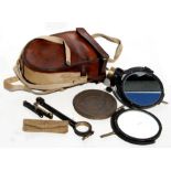 A WWII leather cased Helio 5" mk.5 heliograph.