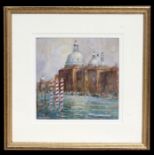 Gillian Redwood - The Grand Canal - Venetian scene, initialled lower right, oil on board, framed &