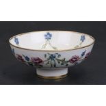 An early 20th century William Moorcroft for James Macintyre stem bowl with tubelined ribbons,