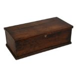 A 19th century elm blanket box. 96cm (37.75 ins) wide