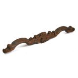 A continental carved wooden yoke, 145cms (57ins) wide.