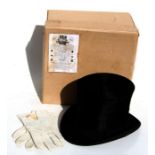 A Battersby silk top hat, boxed.Condition ReportInside circumference 21.5ins.