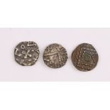 Three Anglo Saxon silver sceats, circa 695-740, each approximately 1.1g (3).