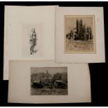 Mortimer Mepres - three engravings, all signed to the margin, all unframed.