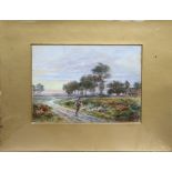 Walter Duncan (1863-1932) - The Ploughman, Homeward Bound - signed lower right, watercolour,
