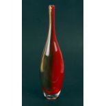 A 20th century Art glass vase, 40cms (15.75ins) high.