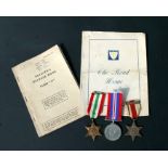 A WW2 medal trio including the Africa Star with North Africa 1942-43 clasp together with his