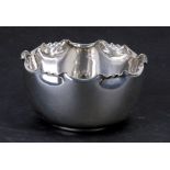 An Edwardian silver bowl, London 1903, 9cms (3.5ins) diameter.