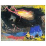 Raymond Coxon (1896-1997) - Death of Zeus in the Dictaean Cave - signed lower right, oil on