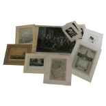 A quantity of late 19th / early 20th century etchings, various subjects to include architectural