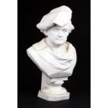 A Parian bust depicting Wagner, 28cms (11ins) high.Condition ReportGood condition