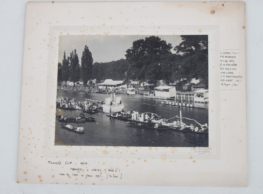 Sporting: 11 Rowing photographs including 1923 Thames Cup 20.5cms (8ins) by 15cms (6ins) - Image 3 of 5