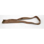 An 08 Pattern .303 Rifle sling. Marked to the reverse with the War Department arrow and DRAKE &