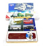 Four Corgi boxed sets comprising Zephyr Racing D36/1, London Scene C1, Scammell Highwayman and