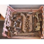 Assorted Austin 7 spares including crankshafts, propshafts, inlet manifolds, camshafts, bearings,