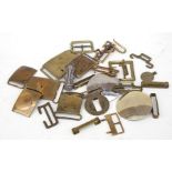 A large quantity of 19th & 20th century Military brass Buckles, Clasps, Hooks and Slides
