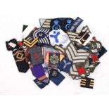 Approximately One Hundred (100) assorted mainly Military cloth badges