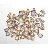 Fifty gilt and enamel badge blanks (no pins to reverse), including 10 x Support Command Royal Air