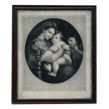 A late 19th century lithograph - Raphael, the Virgin Mary and the Infant Jesus - framed & glazed, 62