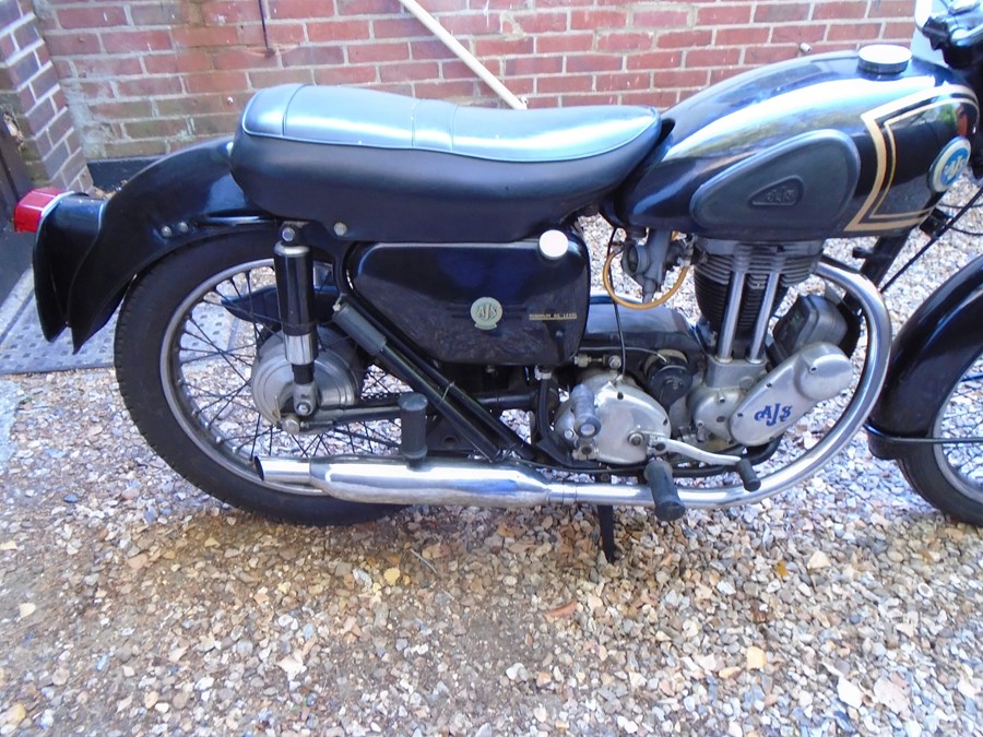 A 1958 AJS 16MS reg number 250 XVG 350CC. Part of a private collection since 1982, will require - Image 3 of 4