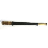 A Dobbie McInnes Ltd single draw telescope, 75cms (29.5ins) extended.