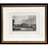 H B Ziegler - South East View of Ludlow - artist's proof print, framed & glazed, 33 by 23 (13 by 8.