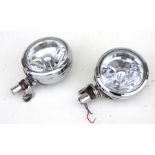 A pair of Joseph Enterprises chrome bodied spotlights, 13cms (5ins) diameter (2).