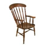 A 19th century beech & elm farmhouse chair.