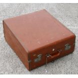 A vintage gentleman's suitcase, initialled 'JB', 50cms (19.75ins) wide.Condition Report50 by 58 by