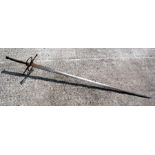 A large Bastard sword in the 16th century style, 160cms (63ins) long.