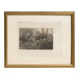 Archibald Thorburn, The Last of the Flush, signed in pencil to the margin, framed & glazed, 34 by