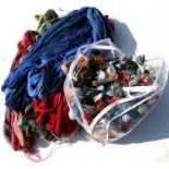 A large quantity of wool carpet yarn and tapestry yarn.