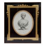A 19th century engraving depicting Jenny Lind from the bust by J Durham within a gilded surround and