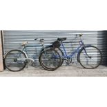 A BSA gentleman's bicycle with chain guard, front & rear mudguards and sprung saddle; together