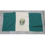 A Rhodesian printed fabric flag 106cms (41.75ins) by 52cms (20.5ins)