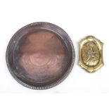 A 1905 King Edward VII Nelson's Victory Centenary Memento copper salver, Presented by the