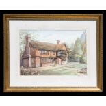 Hullett - West Chester - watercolour, framed & glazed, 50 by 34cms (20 by 13.5ins).