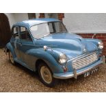 1960 Morris Minor saloon. Reg number 621 XVH. Clipper blue. .948cc Last MOT expired March 2020. Will