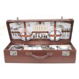 A late 1920's / early 1930's A2Z six-person picnic hamper comprising a six person place setting,